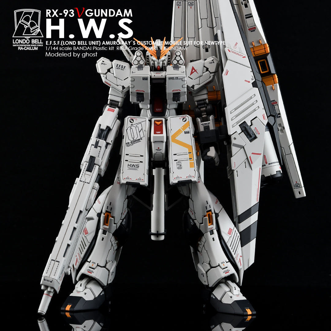 G-REWORK - [RG] RX-93 Nu GUNDAM H.W.S (Heavy Weapon System) Water Decal