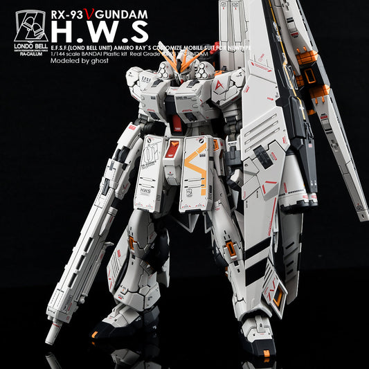 G-REWORK - [RG] RX-93 Nu GUNDAM H.W.S (Heavy Weapon System) Water Decal