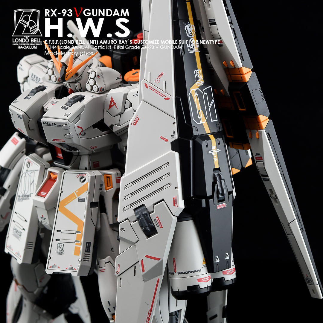 G-REWORK - [RG] RX-93 Nu GUNDAM H.W.S (Heavy Weapon System) Water Decal