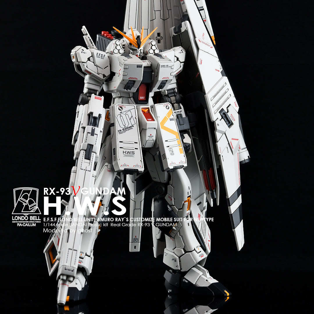 G-REWORK - [RG] RX-93 Nu GUNDAM H.W.S (Heavy Weapon System) Water Decal