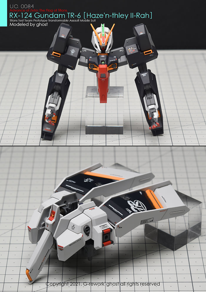 G-REWORK - [HG] A.O.Z RX-124 Gundam TR-6 ［Haze'n-thley II-Rah］ Water Decal