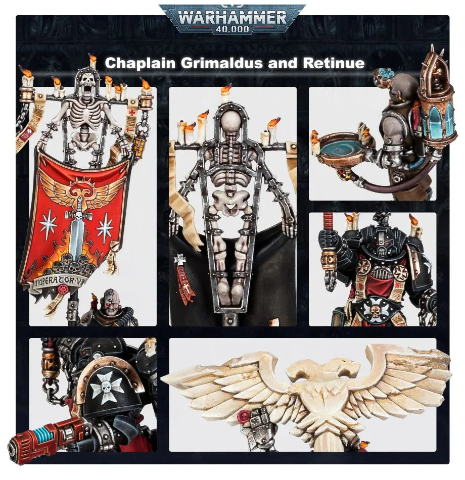 Warhammer 40,000 Black Templars: Chaplain Grimaldus & Retinue