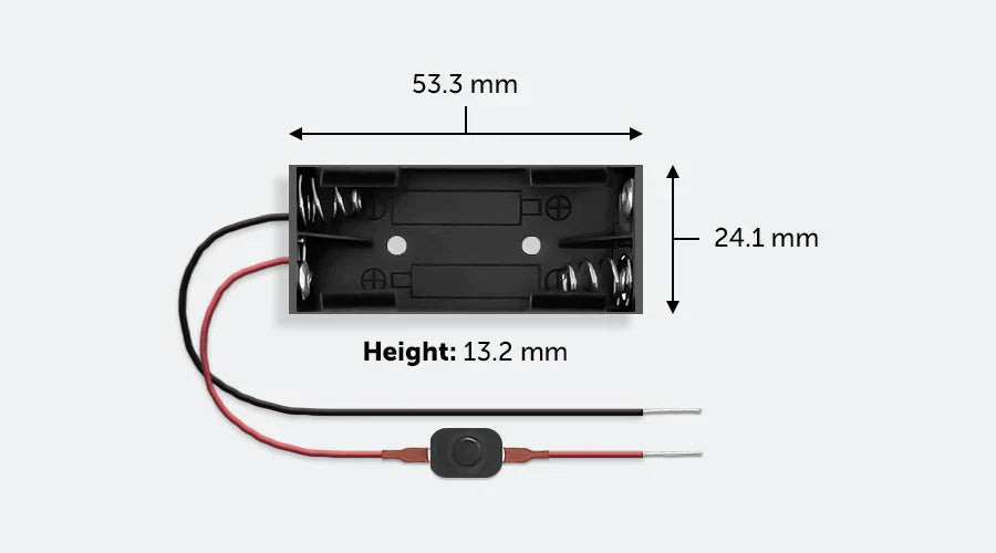 AAA Battery Holder with Switch