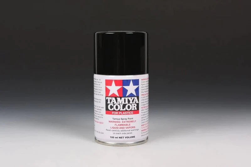 TS-6 TAMIYA LACQUER MATT BLACK 100ML SPRAY CAN