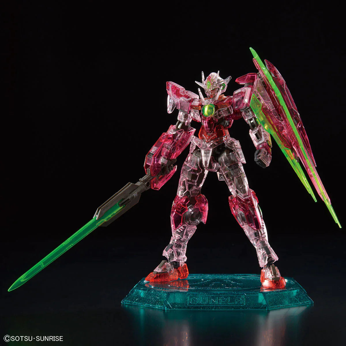 RG 1/144 Gundam Base Limited 00 Qan[T] (Trans-Am Clear Ver.)