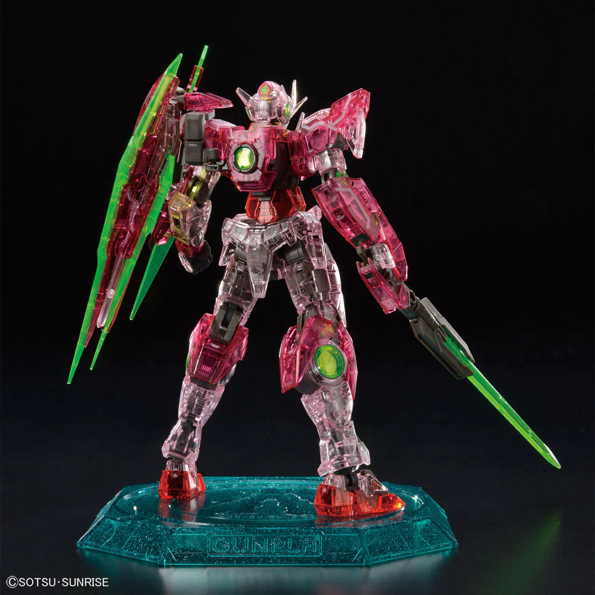 RG 1/144 Gundam Base Limited 00 Qan[T] (Trans-Am Clear Ver.)