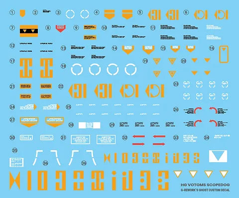 G-REWORK -[HG] VOTOMS SCOPEDOG Water Decal