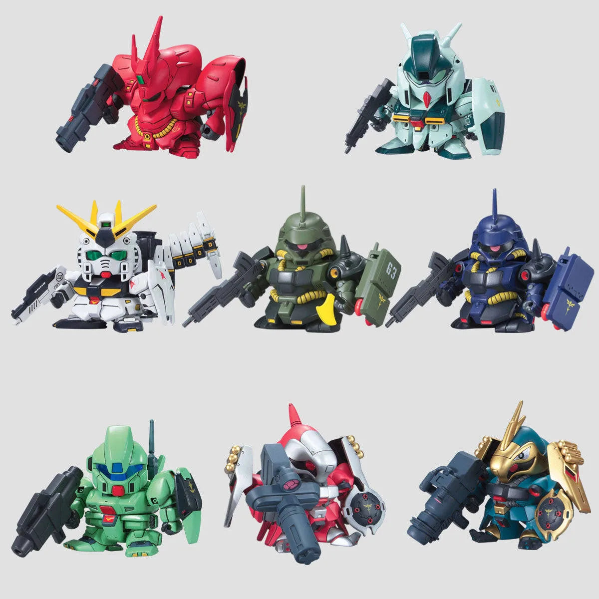 Bandai SD BB Char’s Counterattack Set (8 Models)