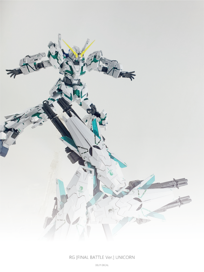 RG [FINAL BATTLE Ver.] UNICORN WATER DECAL