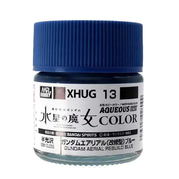 Mr. Hobby Aqueous XHUG13 Gundam Aerial Rebuild Blue 10ml