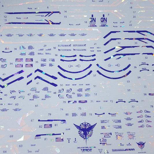PG EXIA HOLOGRAM (Poligonal) WATER DECAL