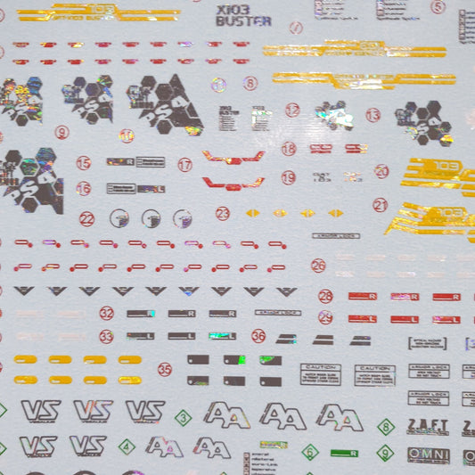 MG BUSTER (HOLO) WATER DECAL