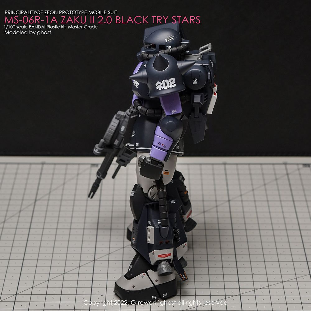G-REWORK - [MG] BLACK TRY STARS ZAKU 2.0 Water Decal