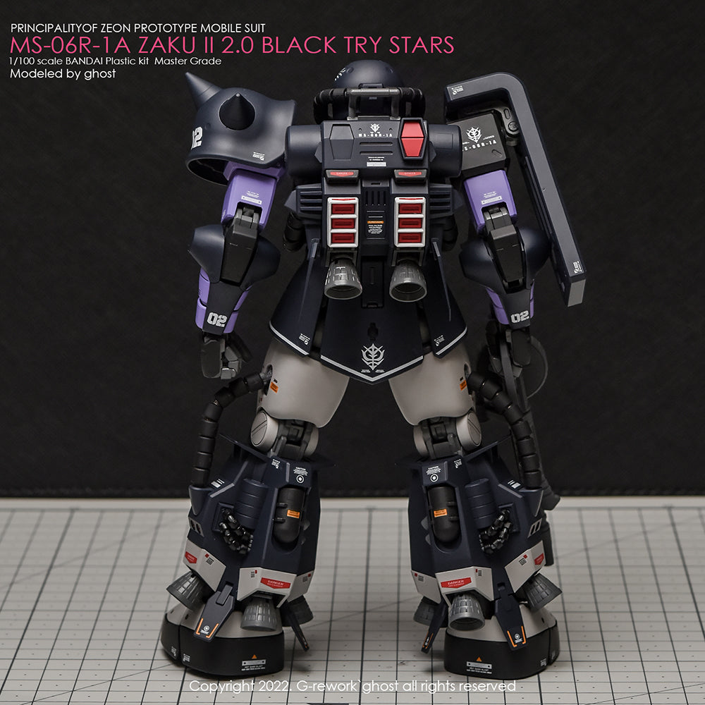 G-REWORK - [MG] BLACK TRY STARS ZAKU 2.0 Water Decal