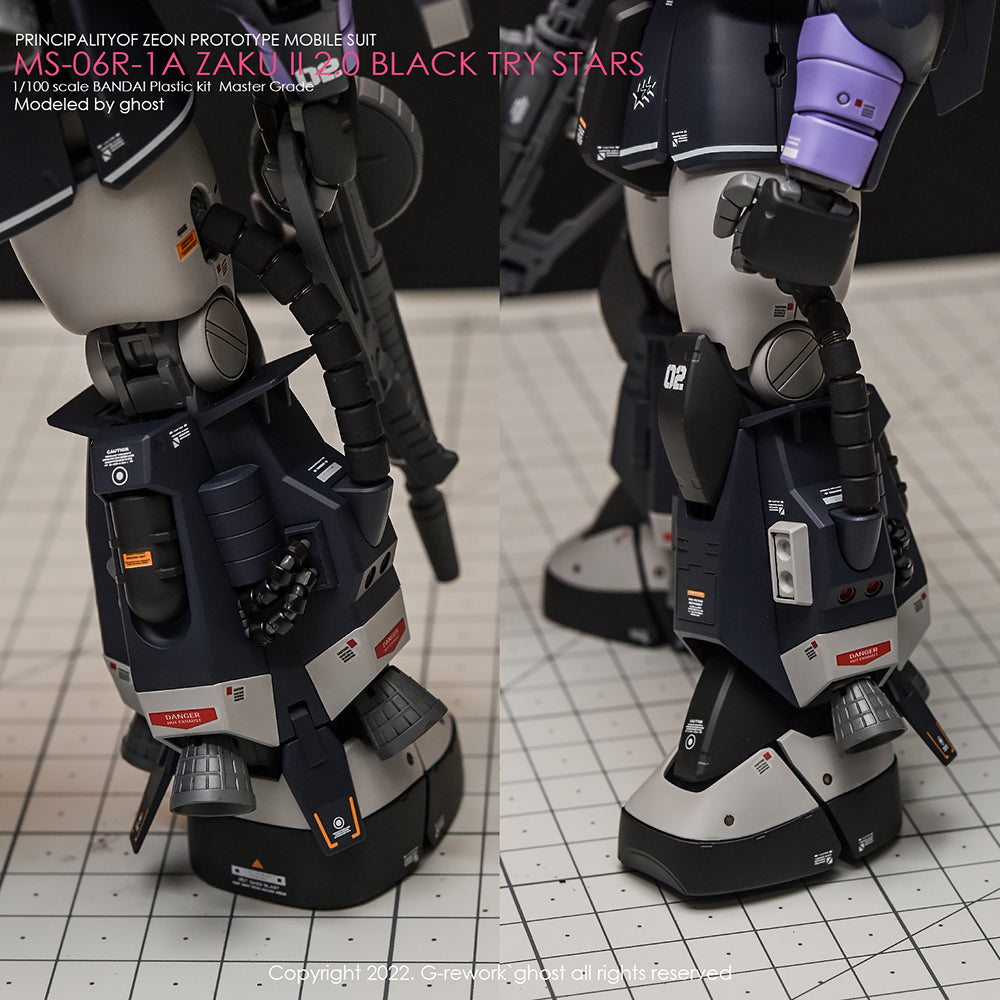 G-REWORK - [MG] BLACK TRY STARS ZAKU 2.0 Water Decal