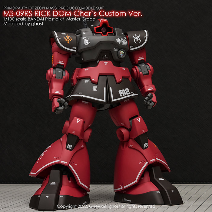 G-REWORK - [MG] RICK DOM 1.5 Char's Ver. Water Decal
