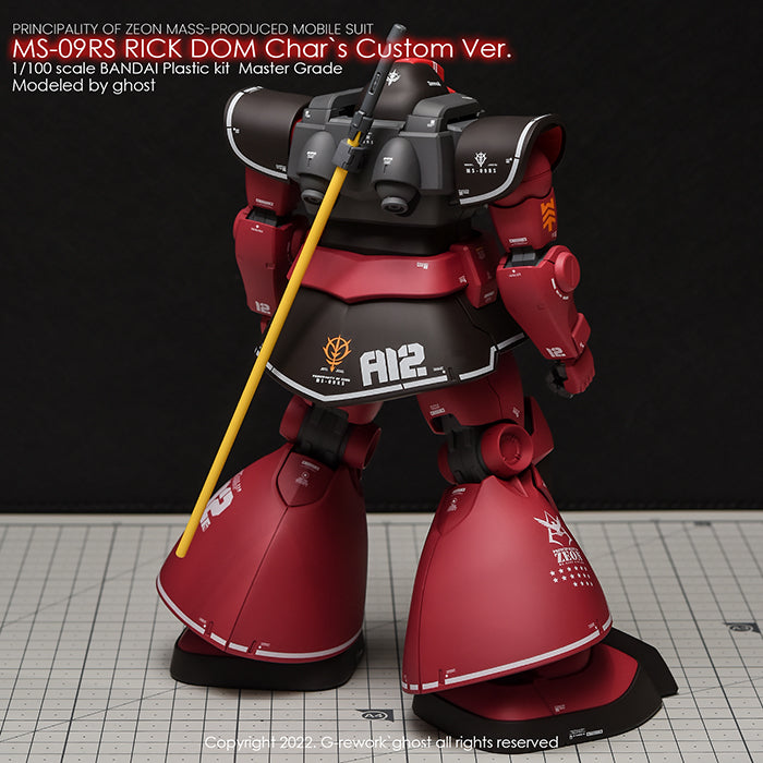 G-REWORK - [MG] RICK DOM 1.5 Char's Ver. Water Decal
