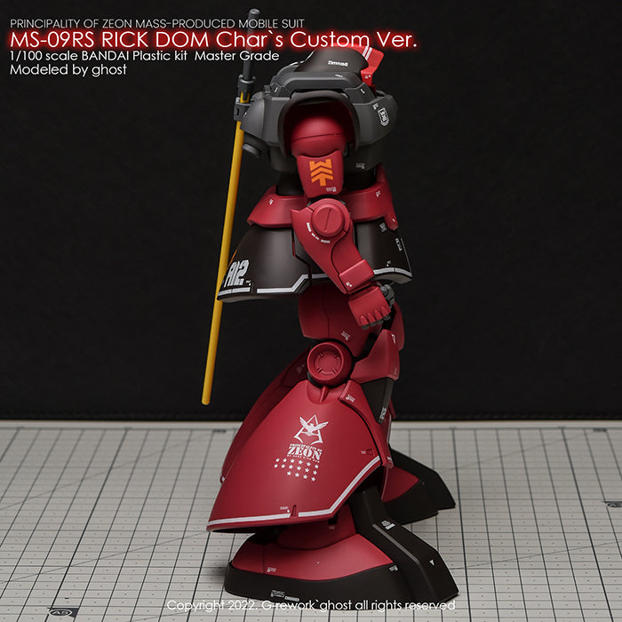 G-REWORK - [MG] RICK DOM 1.5 Char's Ver. Water Decal