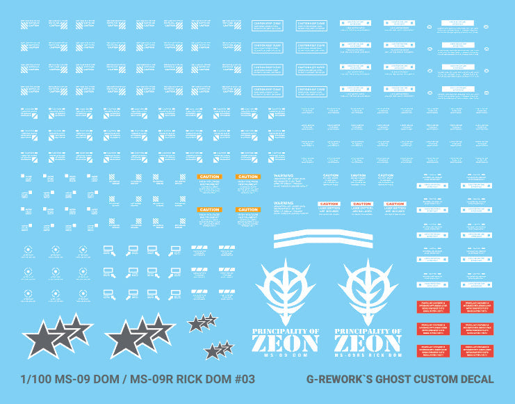 G-REWORK - [MG] DOM 1.5/ RICK DOM 1.5 (Select) Water Decal