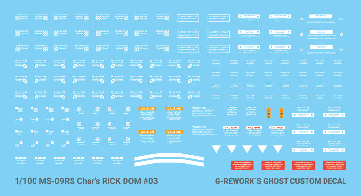 G-REWORK - [MG] RICK DOM 1.5 Char's Ver. Water Decal