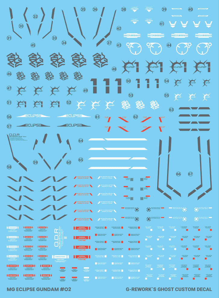 G-REWORK - [MG] Eclipse GUNDAM Water Decal