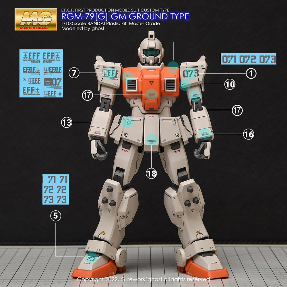 G-REWORK - [MG] RGM-79[G] GM GROUND TYPE Water Decal