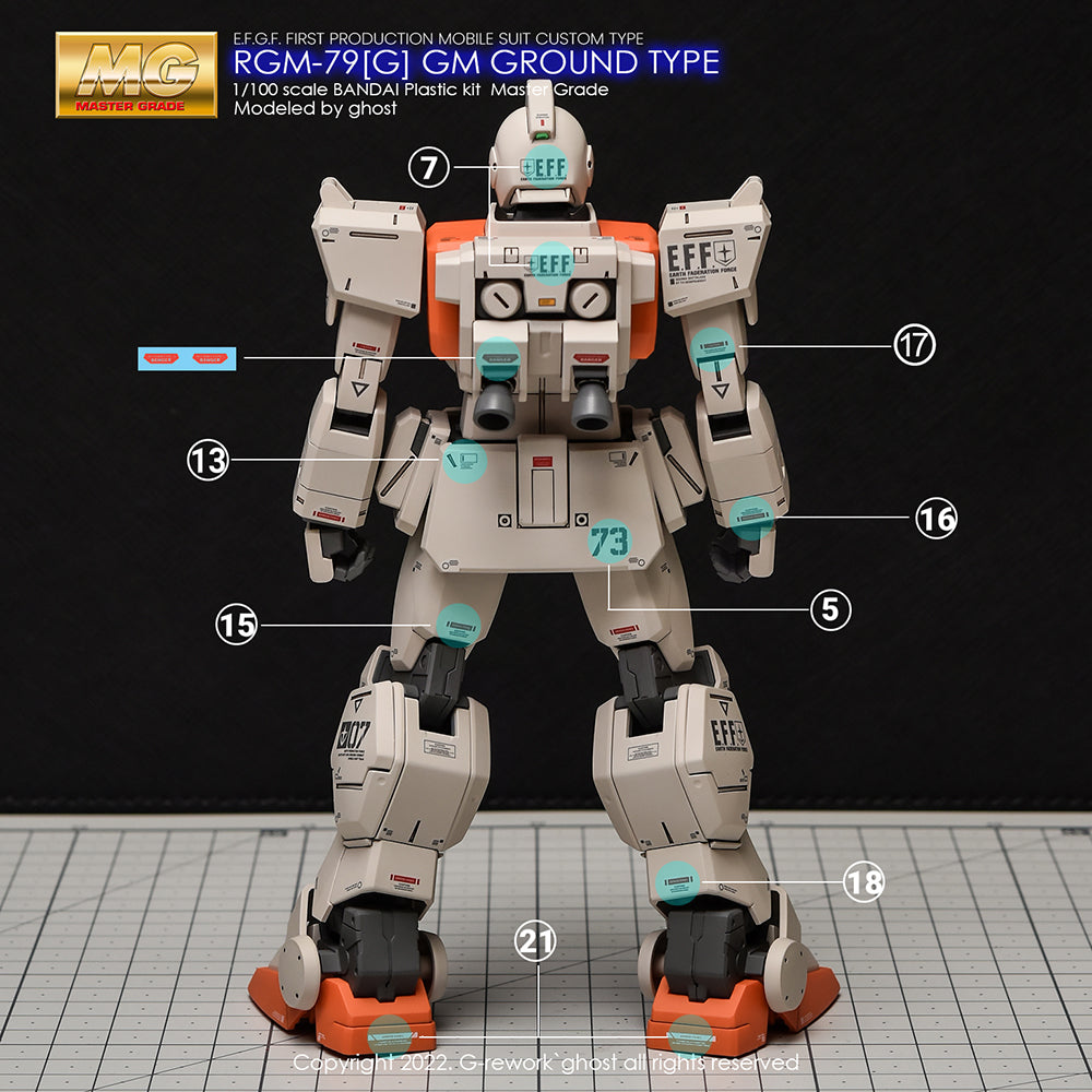 G-REWORK - [MG] RGM-79[G] GM GROUND TYPE Water Decal