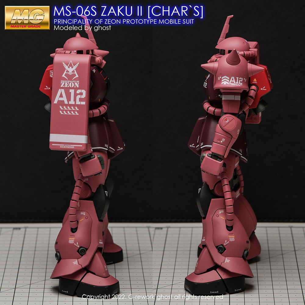 G-REWORK - [MG] ZAKU II 2.0 CHAR ( Renewal ) Water Decal