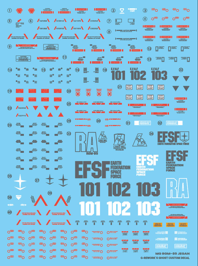 G-REWORK - [MG] RGM-89 JEGAN Water Decal