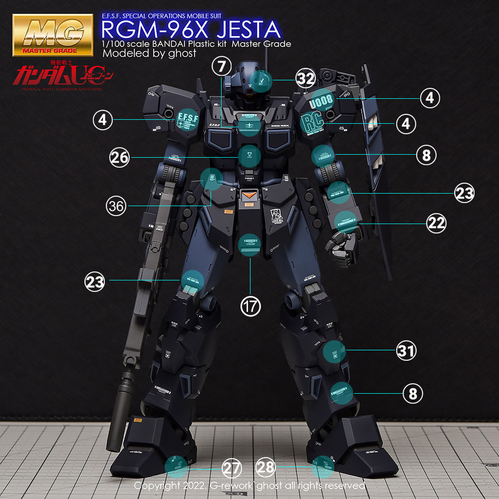 G-REWORK - [MG] RGM-96X JESTA Water Decal
