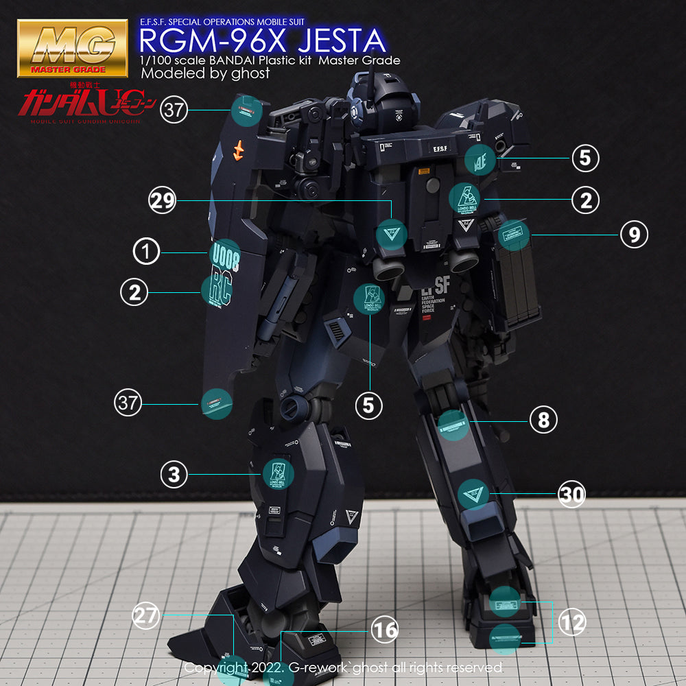 G-REWORK - [MG] RGM-96X JESTA Water Decal
