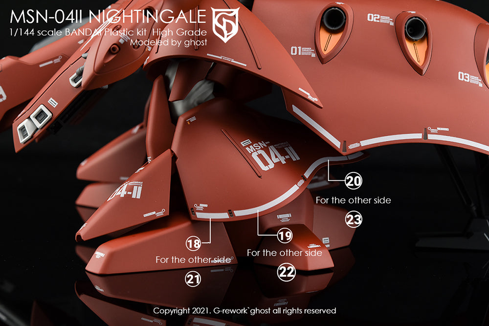 G-REWORK - [HG] NIGHTINGALE Water Decal