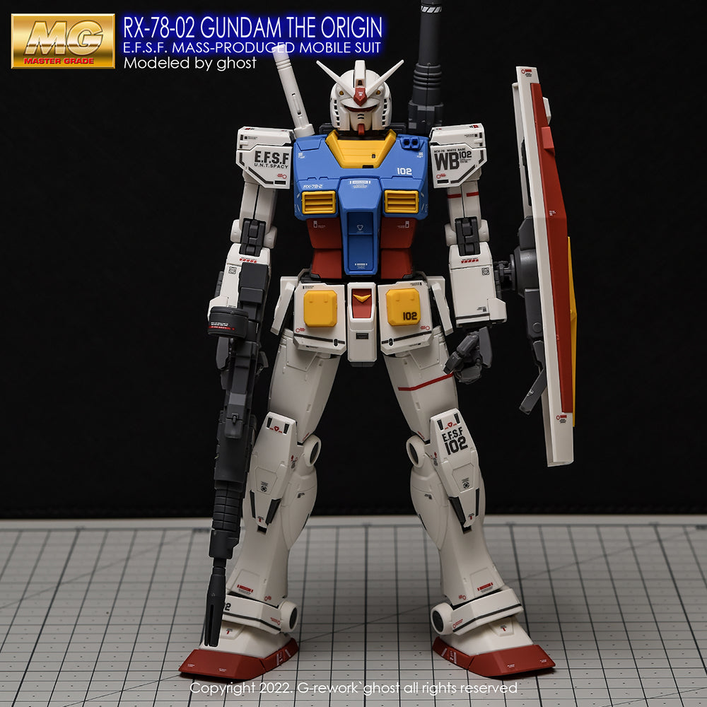 G-REWORK - [MG] THE ORIGIN GUNDAM ( Renewal ) Water Decal