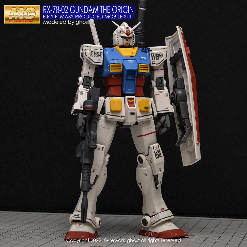G-REWORK - [MG] THE ORIGIN GUNDAM ( Renewal ) Water Decal