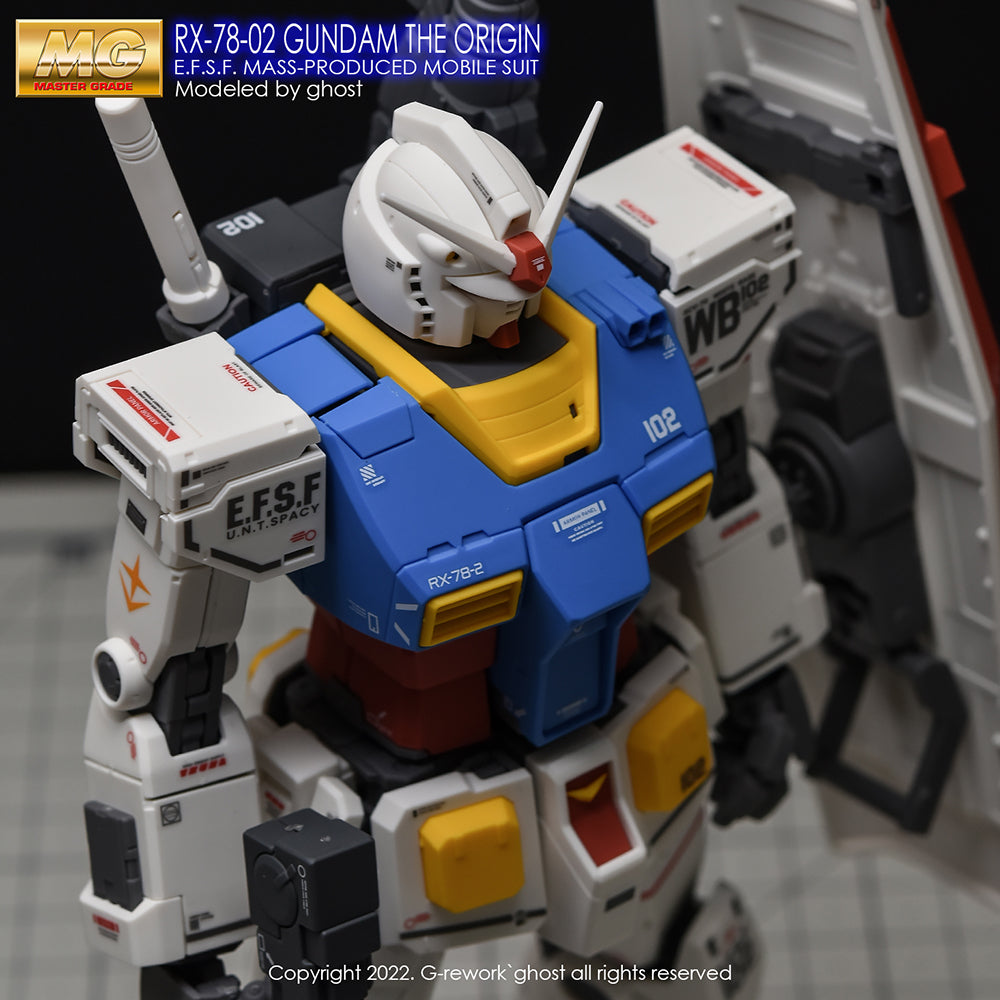 G-REWORK - [MG] THE ORIGIN GUNDAM ( Renewal ) Water Decal