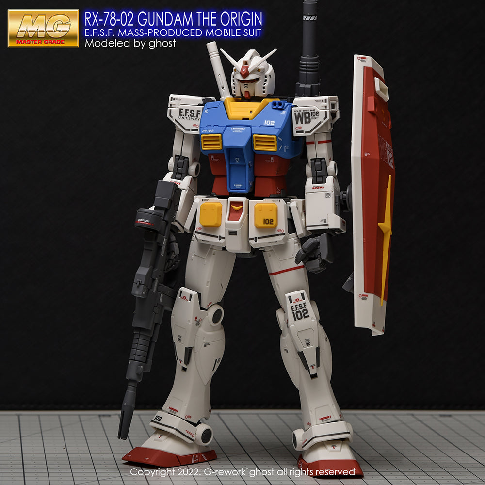 G-REWORK - [MG] THE ORIGIN GUNDAM ( Renewal ) Water Decal