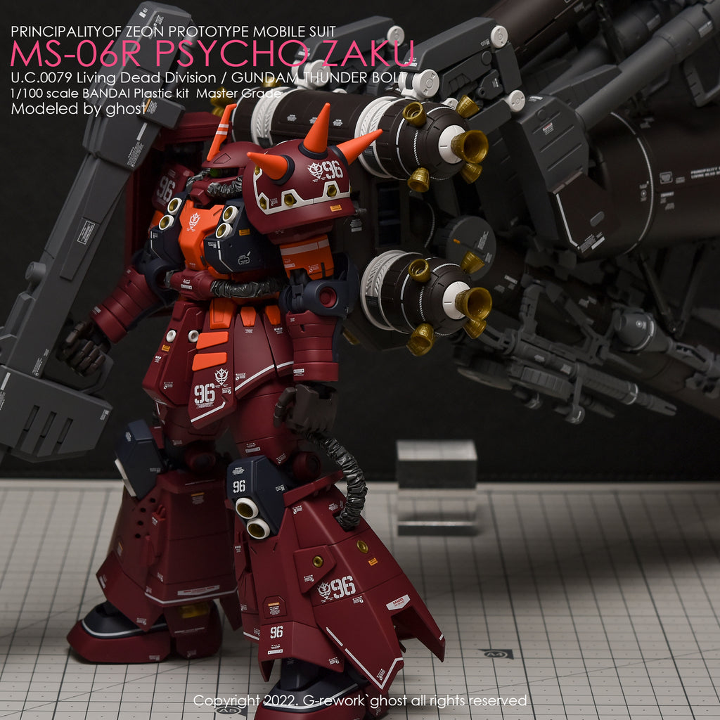G-REWORK - [MG] PSYCHO ZAKU [THUNDER BOLT Ver.] Water Decal
