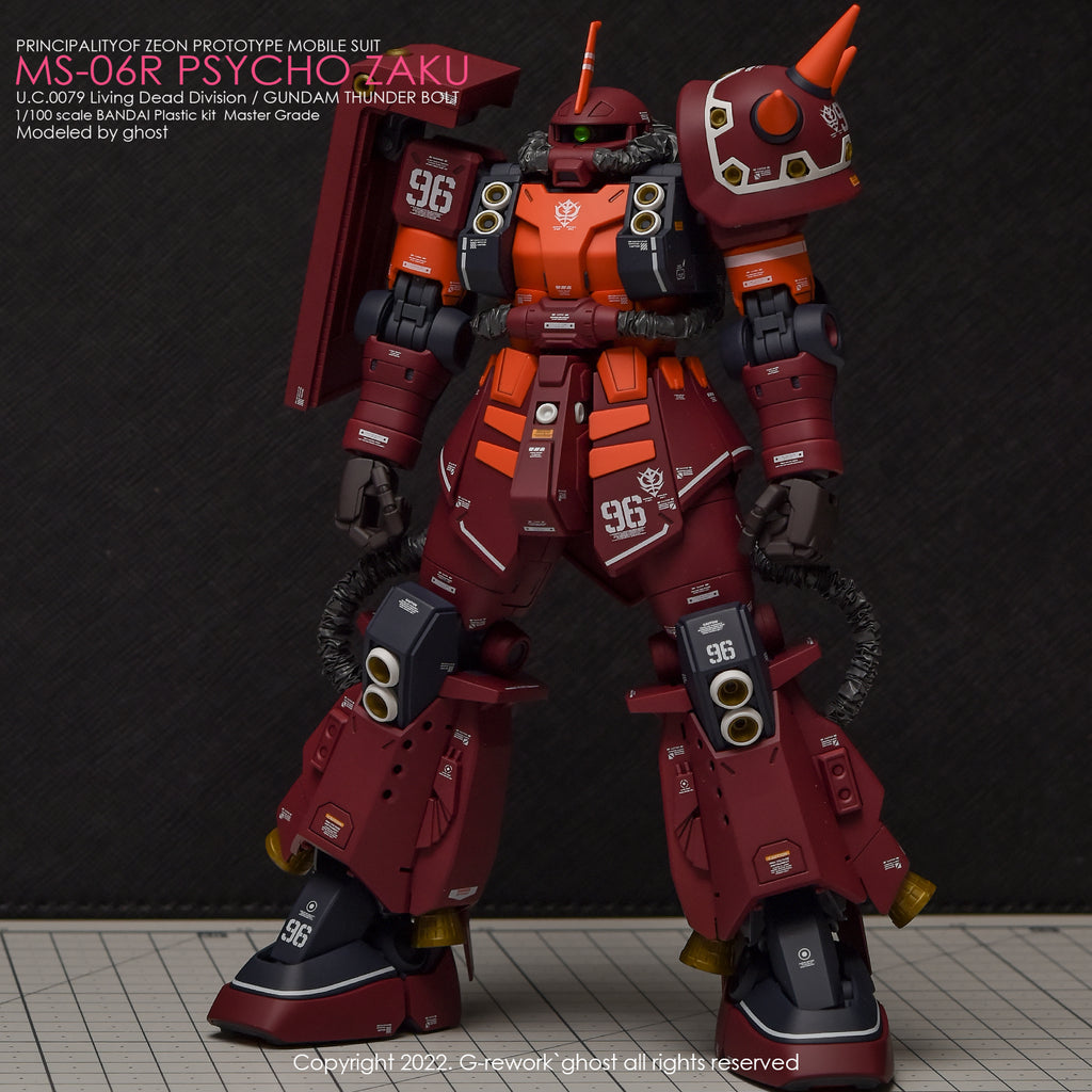 G-REWORK - [MG] PSYCHO ZAKU [THUNDER BOLT Ver.] Water Decal