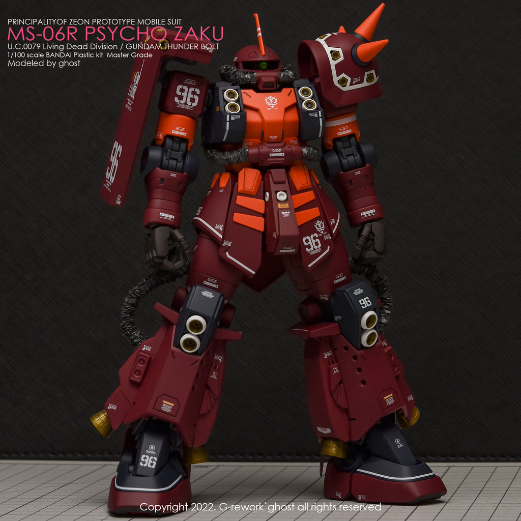 G-REWORK - [MG] PSYCHO ZAKU [THUNDER BOLT Ver.] Water Decal