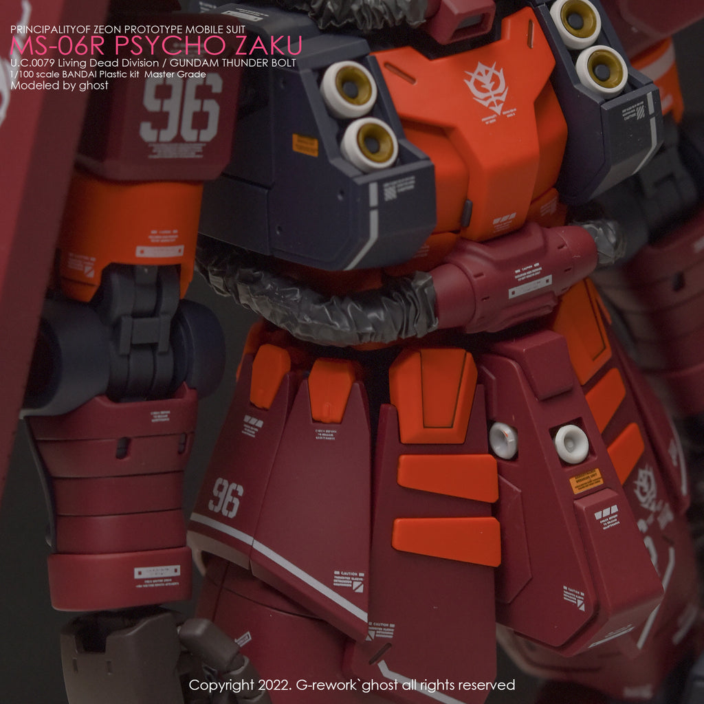 G-REWORK - [MG] PSYCHO ZAKU [THUNDER BOLT Ver.] Water Decal