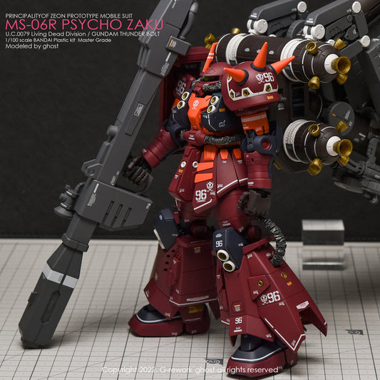G-REWORK - [MG] PSYCHO ZAKU [THUNDER BOLT Ver.] Water Decal