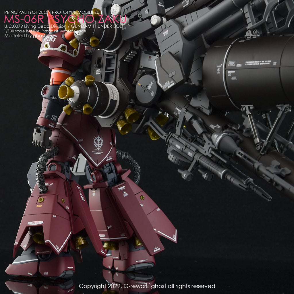 G-REWORK - [MG] PSYCHO ZAKU [THUNDER BOLT Ver.] Water Decal