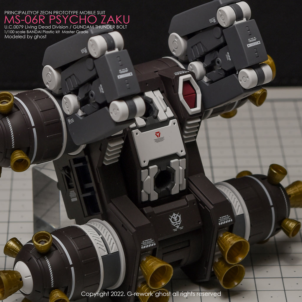 G-REWORK - [MG] PSYCHO ZAKU [THUNDER BOLT Ver.] Water Decal