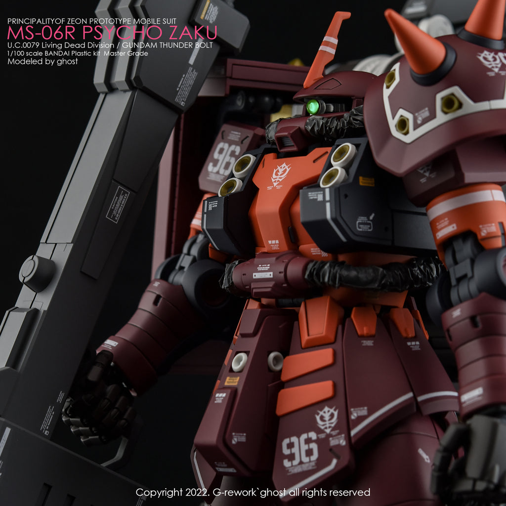 G-REWORK - [MG] PSYCHO ZAKU [THUNDER BOLT Ver.] Water Decal