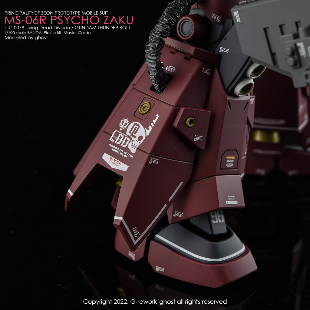 G-REWORK - [MG] PSYCHO ZAKU [THUNDER BOLT Ver.] Water Decal