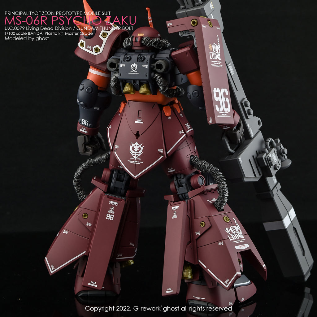 G-REWORK - [MG] PSYCHO ZAKU [THUNDER BOLT Ver.] Water Decal
