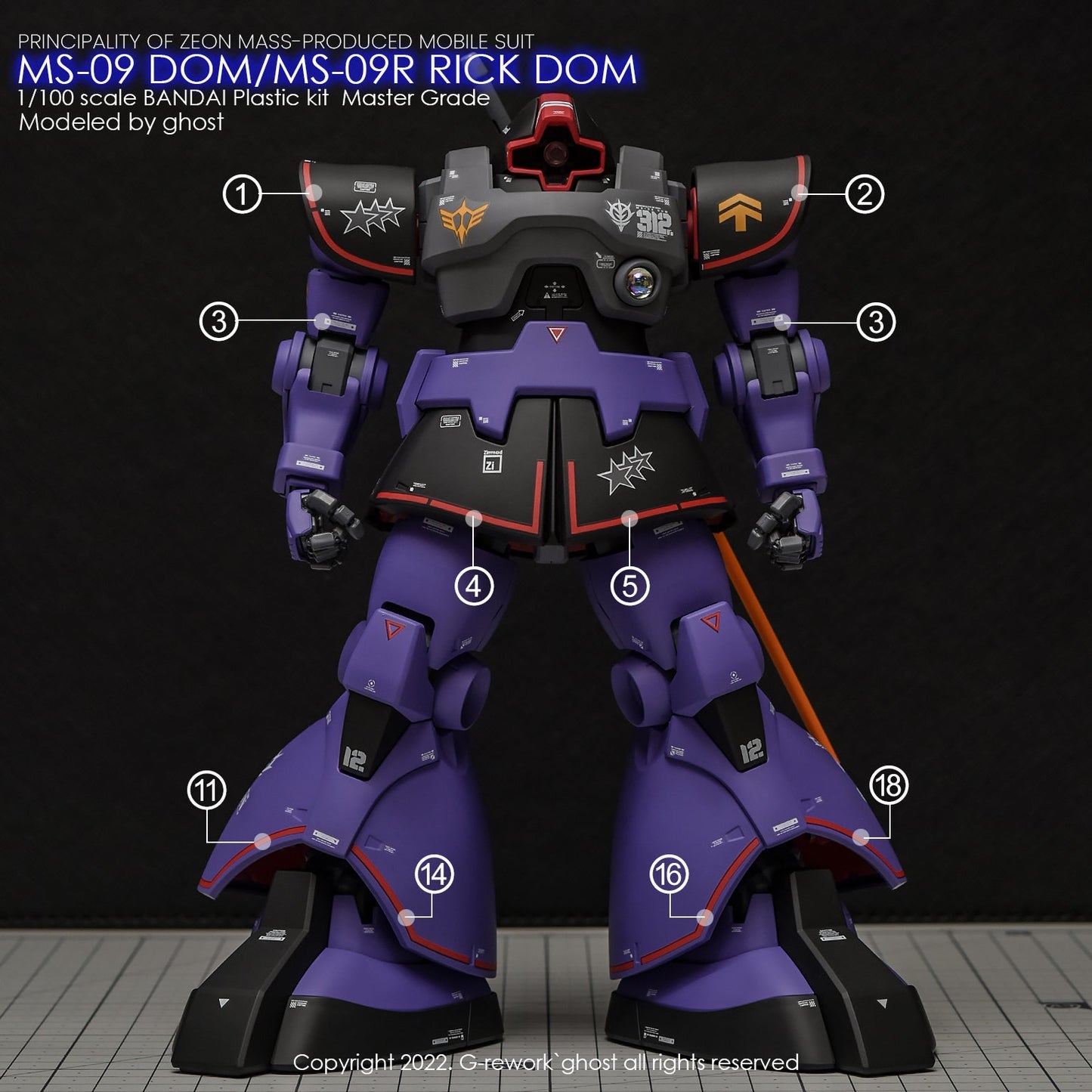 G-REWORK - [MG] DOM 1.5/ RICK DOM 1.5 (Select) Water Decal