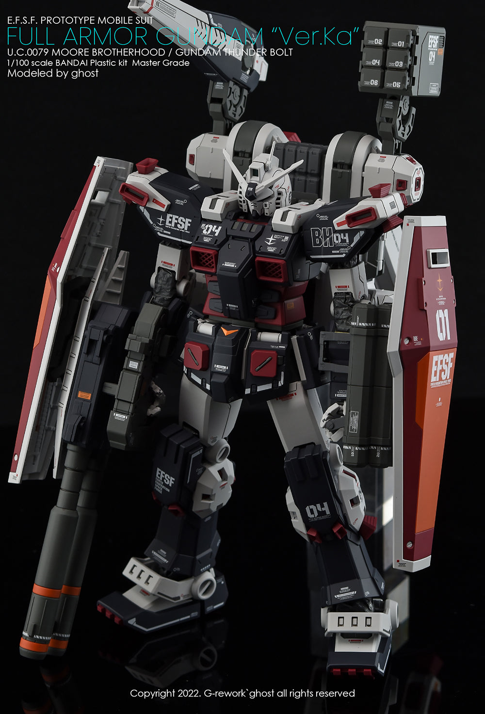 G-REWORK - [MG] FULL ARMOR GUNDAM Ver.Ka [GUNDAM THUNDERBOLT] Water Decal
