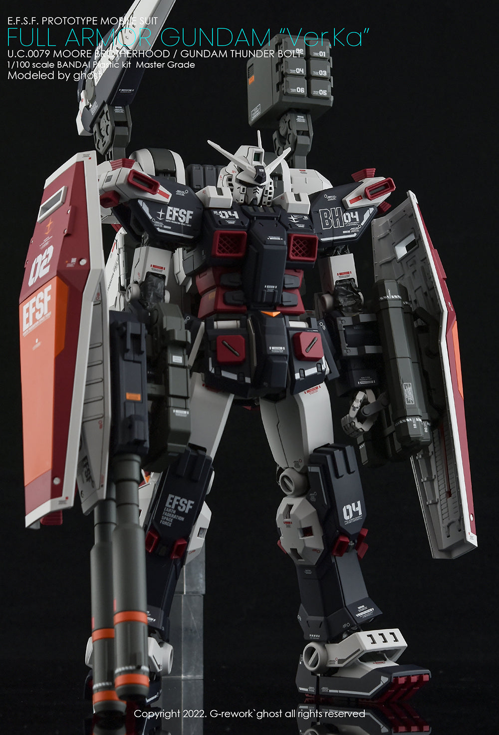 G-REWORK - [MG] FULL ARMOR GUNDAM Ver.Ka [GUNDAM THUNDERBOLT] Water Decal