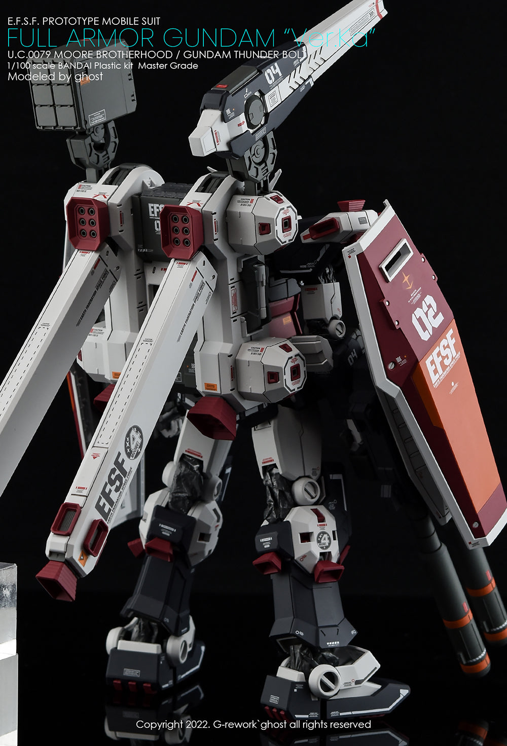 G-REWORK - [MG] FULL ARMOR GUNDAM Ver.Ka [GUNDAM THUNDERBOLT] Water Decal